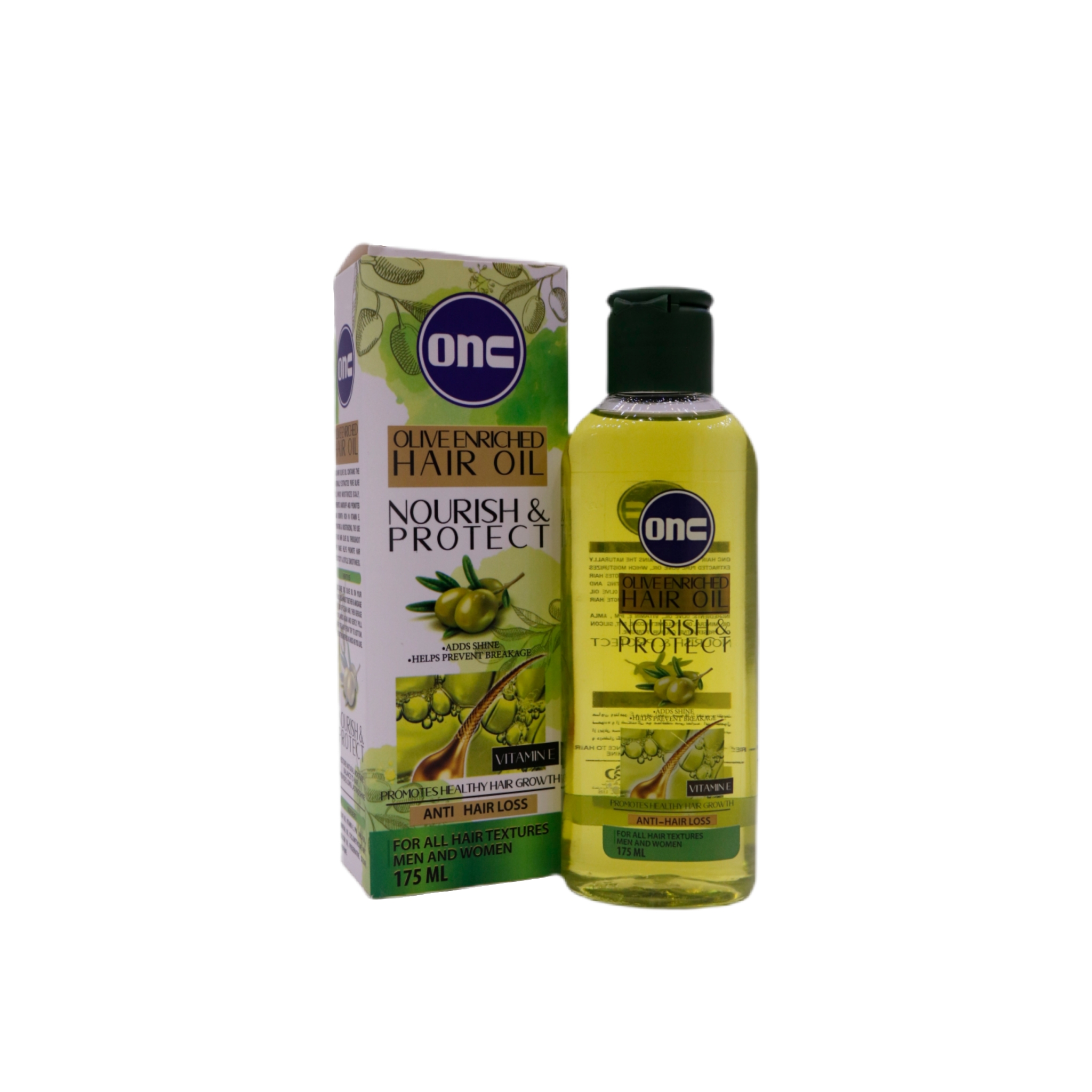 روغن مو زیتون انس Onc حجم ۱۷۵ میلی‌لیتر (ضد ریزش و مغذی)