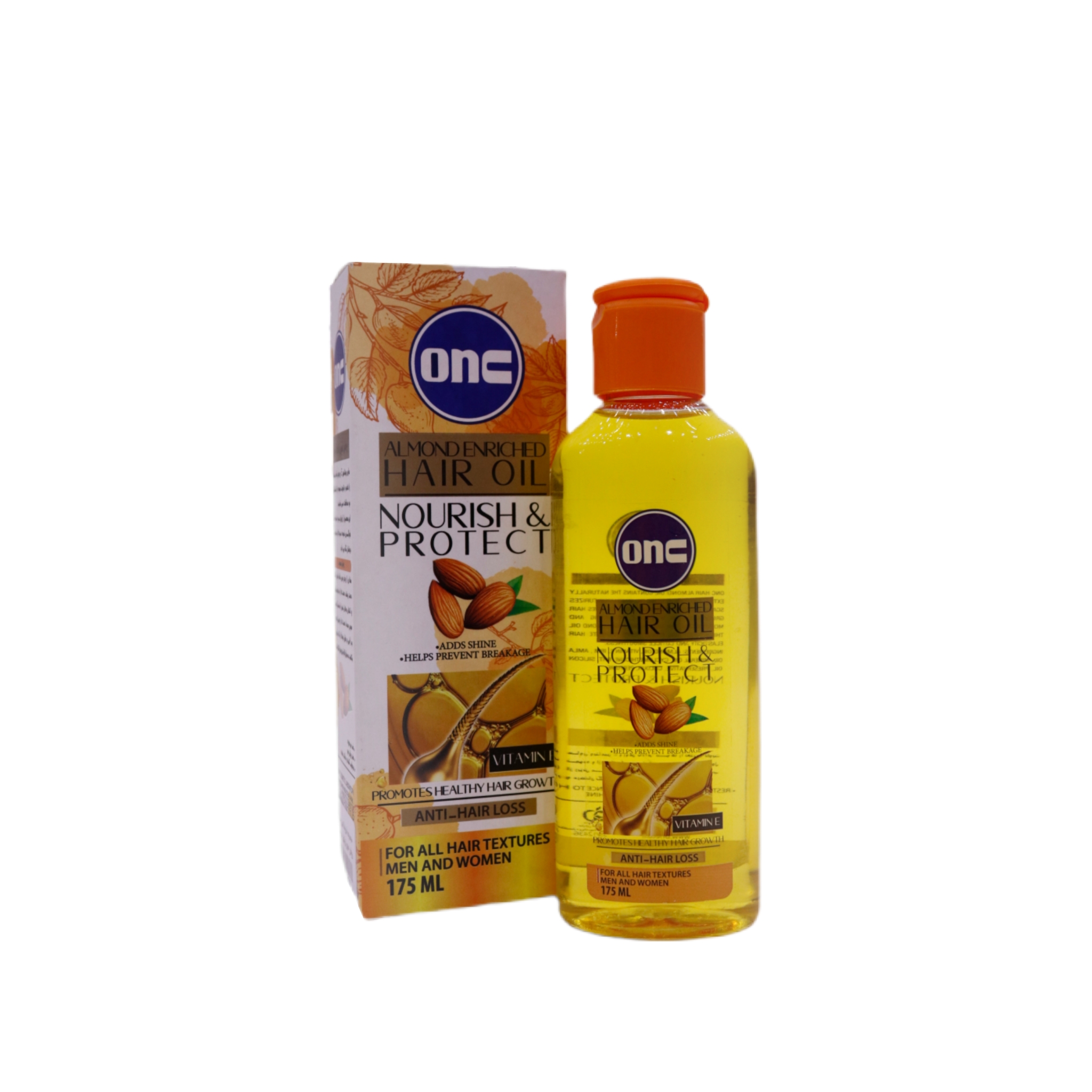 روغن مو بادام انس Onc حجم ۱۷۵ میلی‌لیتر (تقویت‌کننده و ضد وز)