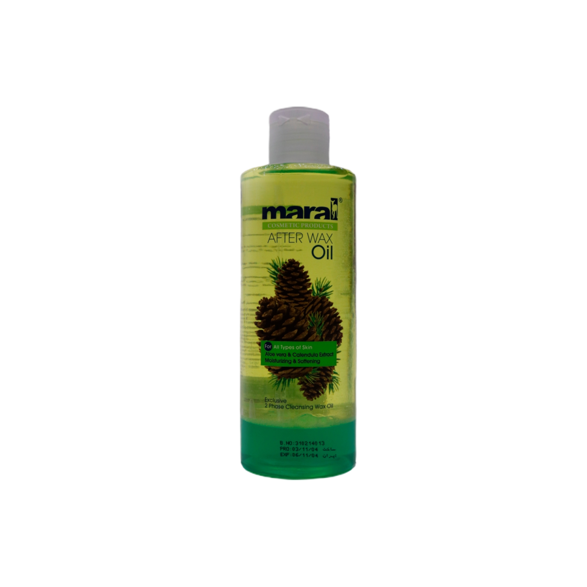روغن دو فاز پس از اپلاسیون مارال (Maral) مدل کاج و گیاهی – تسکین‌دهنده و ضد التهاب